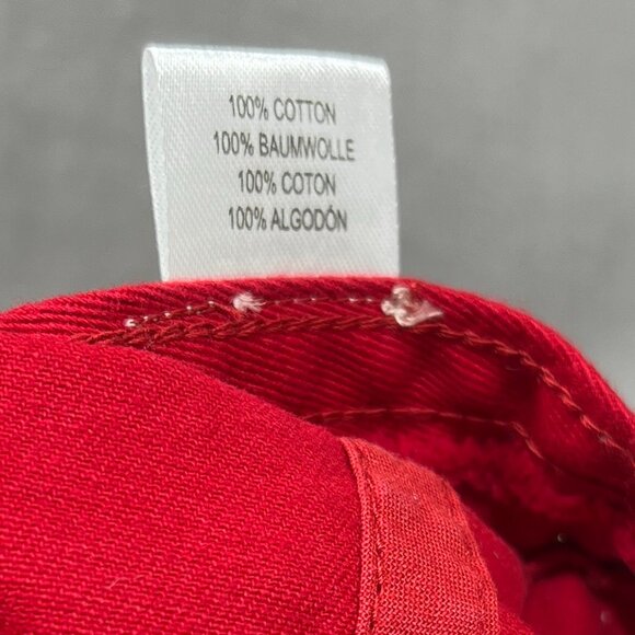 Rainier Beer American Needle Strapback Hat Red Slouch Adjustable USA Dad Mens - Picture 12 of 16